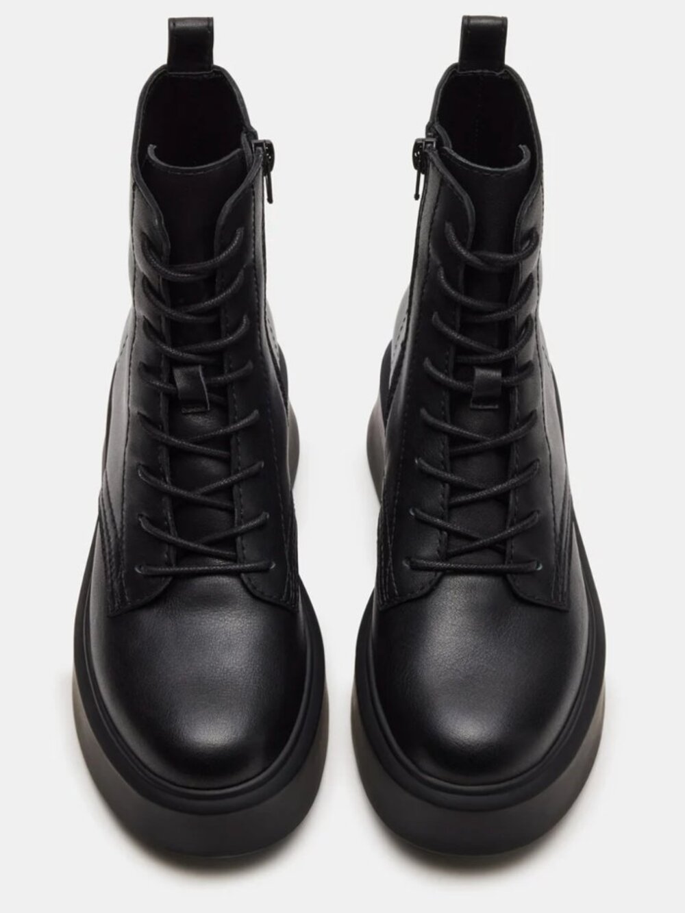Steve Madden Black Combat Boots - Brand New